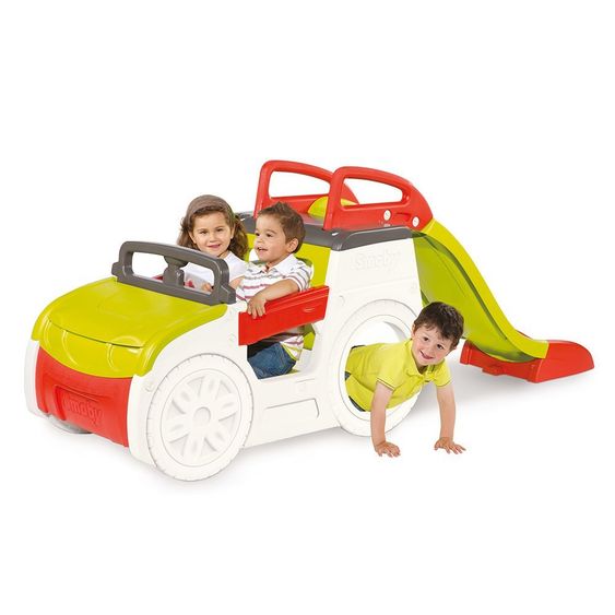 Smoby Toys Abenteuer-Spielauto mit Rutsche und Sandkasten