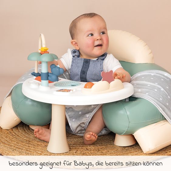 Smoby Toys Activity-Tisch mit aufblasbarem Baby-Rundsitz & Motorikspiel