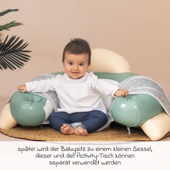 Smoby Toys Activity-Tisch mit aufblasbarem Baby-Rundsitz & Motorikspiel