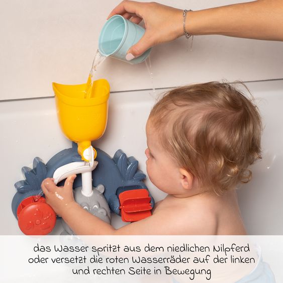 Smoby Toys Badespielzeug Hippo mit Saugnäpfen