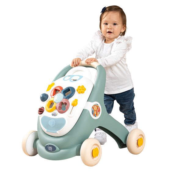 Smoby Toys Passeggino / carrozzina per bambole 3 in 1 con lavagna per le abilità motorie