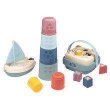 Motor Skills Toy Set incl. sailboat, Magic Tower & stacking game