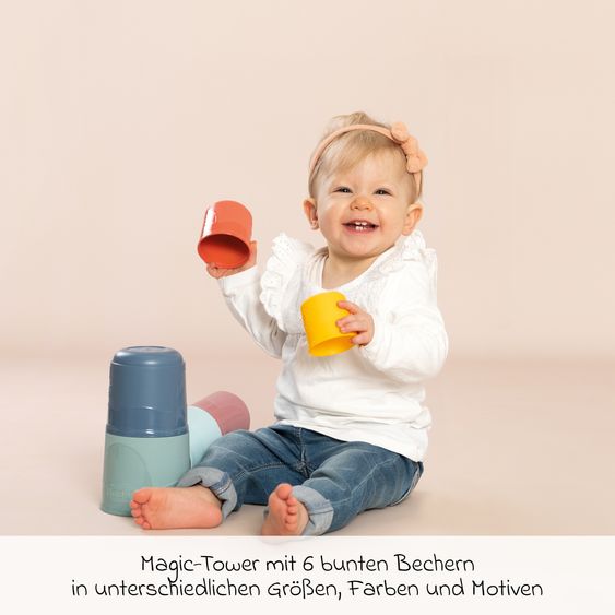 Smoby Toys Motor Skills Toy Set incl. sailboat, Magic Tower & stacking game