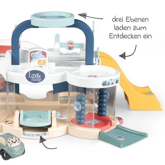 Smoby Toys Parking garage with three levels & car