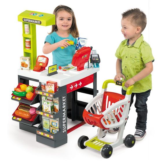 Smoby Toys Supermarkt mit Einkaufswagen