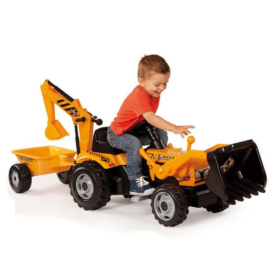 Smoby Toys Trettraktor Builder Max - Gelb