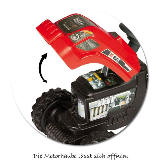 Smoby Toys Trettraktor GM mit Anhänger - Rot