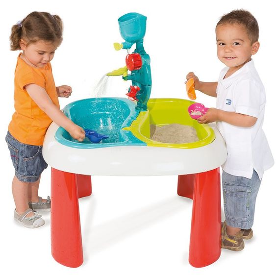 Smoby Toys Water & Sand Play Table with Accessories - Turquoise