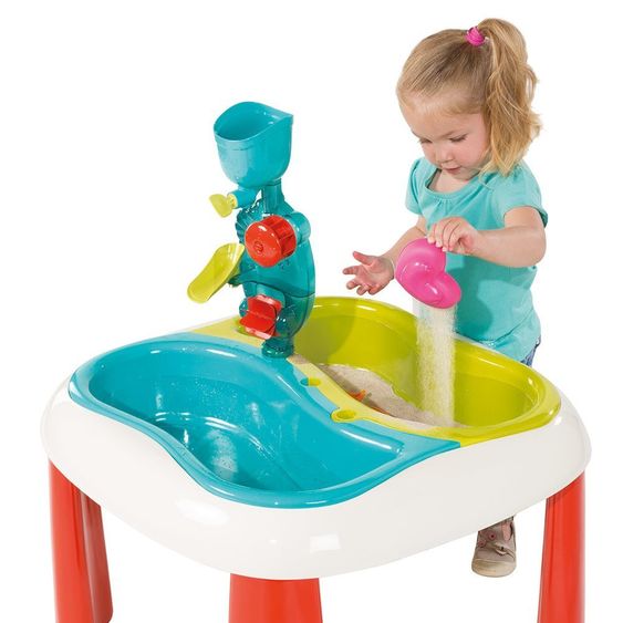 Smoby Toys Water & Sand Play Table with Accessories - Turquoise