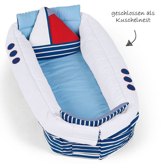Sterntaler 2-in-1 Kuschelnest & Krabbeldecke - Maritim