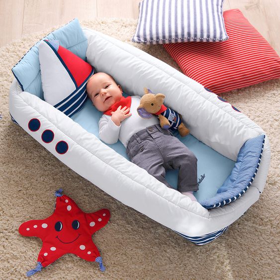 Sterntaler 2-in-1 Kuschelnest & Krabbeldecke - Maritim