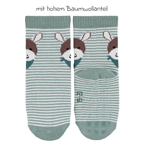 Sterntaler 2er Pack Krabbelsocken - Emmi - Grün - Gr. 19/20