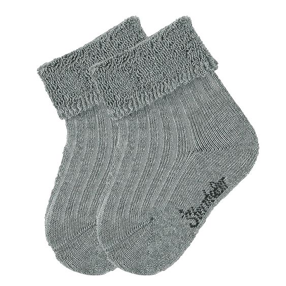 Sterntaler 2er Pack Socken Rippenoptik - Grau - Gr. 15 / 16