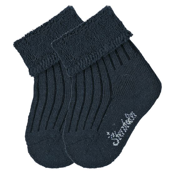 Sterntaler 2er Pack Socken Rippenoptik - Marine - Gr. 15 / 16