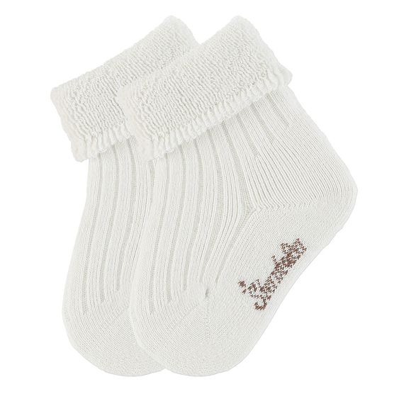Sterntaler 2er Pack Socken Rippenoptik - Offwhite - Gr. 15 / 16