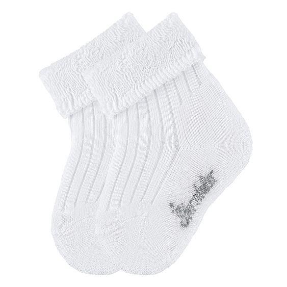 Sterntaler 2er Pack Socken Rippenoptik - Weiß - Gr. 15 / 16
