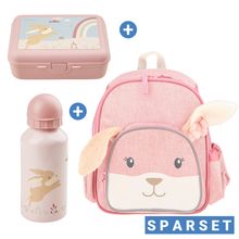 3-pcs Kindergarten Set - Backpack, Lunchbox & Drinking Bottle - Hase Hanni