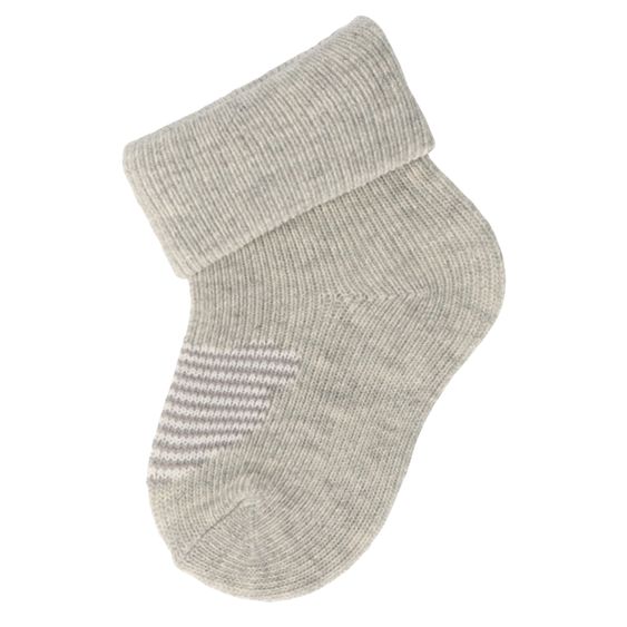 Sterntaler 3er Pack Erstlingssocken mit Umschlag - Bär - Offwhite Grau Grün - Gr. 0-4 Monate