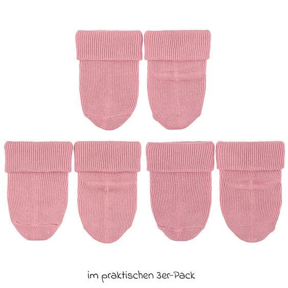 Sterntaler 3er Pack Erstlingssocken mit Umschlag - Rosa - Gr. 0-4 Monate