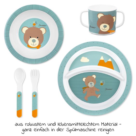 Sterntaler 5-piece tableware set - Ben the bear