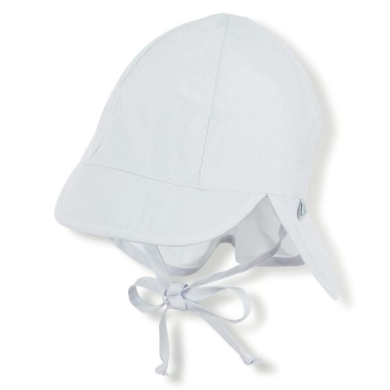 Sterntaler Baby-Schirmmütze mit UV Schutz & Nackenschutz - Weiß - Gr. 39