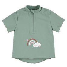 Bade-Shirt LSF Kurzarm - Regenbogen - Grün - Gr. 74/80