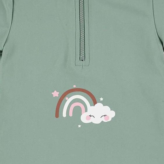 Sterntaler Bade-Shirt LSF Kurzarm - Regenbogen - Grün - Gr. 74/80
