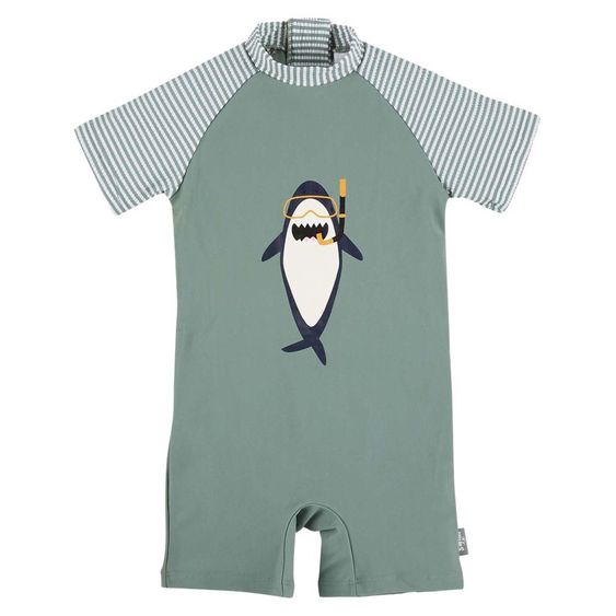 Sterntaler Costume da bagno LSF a manica corta - squalo - verde - taglia 74/80