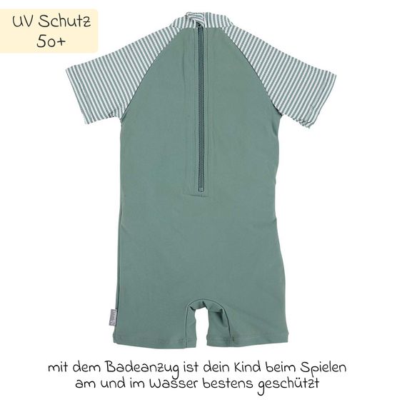 Sterntaler Costume da bagno LSF a manica corta - squalo - verde - taglia 74/80