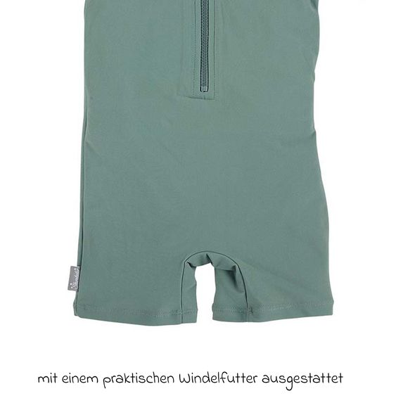 Sterntaler Costume da bagno LSF a manica corta - squalo - verde - taglia 74/80