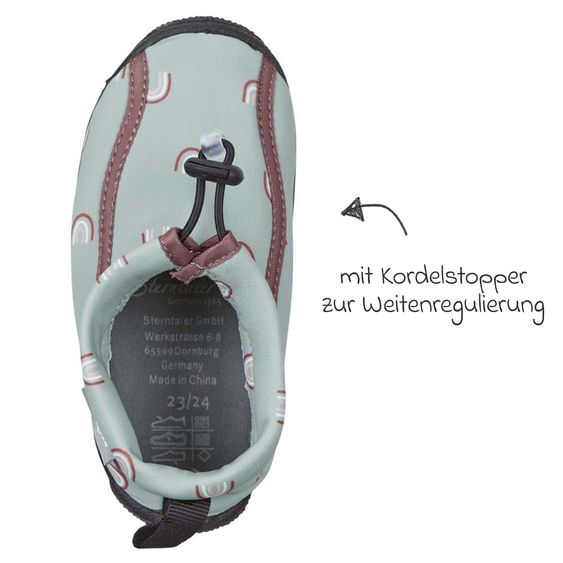 Sterntaler Badeschuh Aqua-Schuh - Regenbogen - Grün - Gr. 21/22