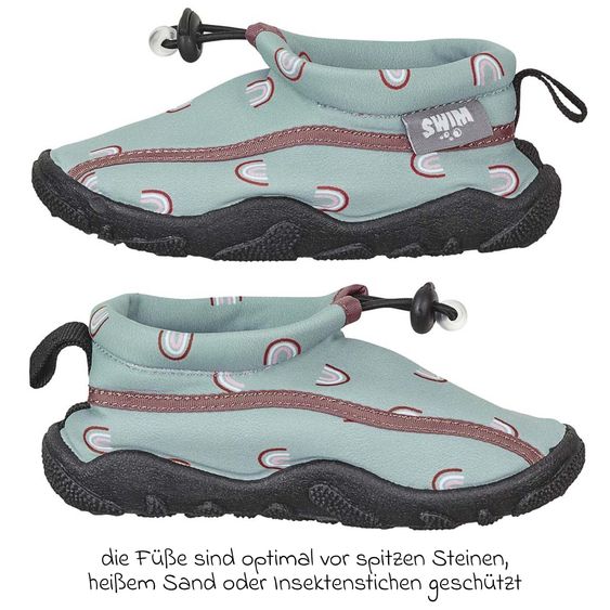 Sterntaler Badeschuh Aqua-Schuh - Regenbogen - Grün - Gr. 21/22