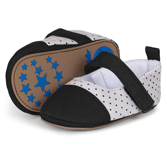 Sterntaler Ballerinas - Punkte Weiß Schwarz - Gr. 17/18
