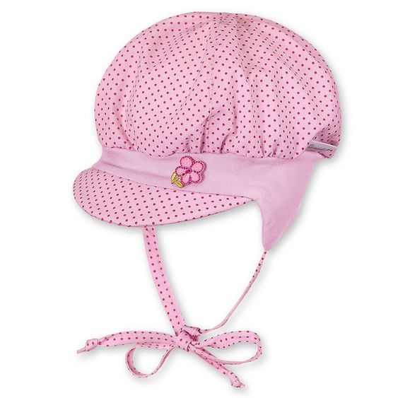 Sterntaler Ballonmütze zum Binden - Punkte Rosa - Gr. 39