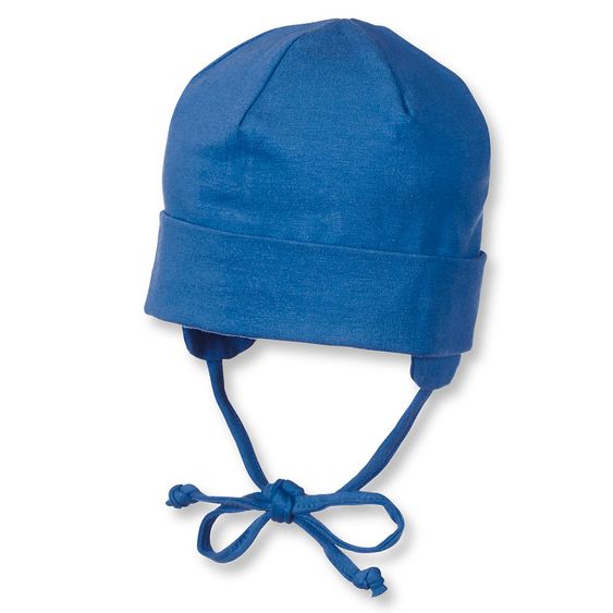 Sterntaler Beanie zum Binden - Blau - Gr. 37
