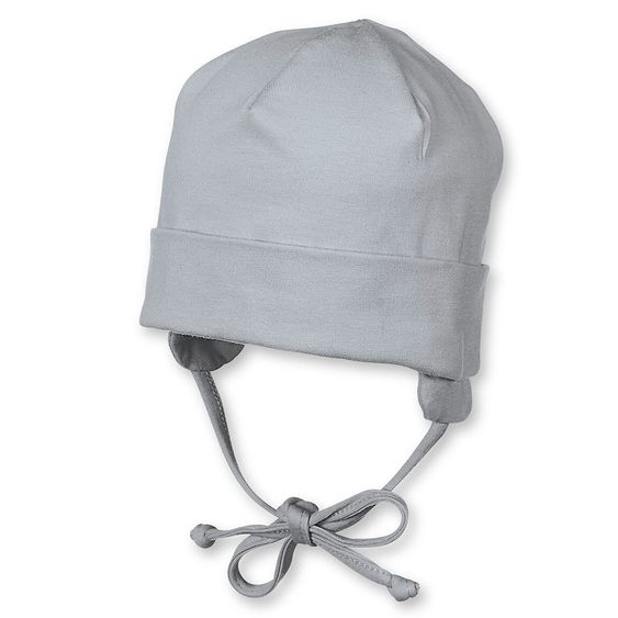Sterntaler Beanie zum Binden - Grau - Gr. 37