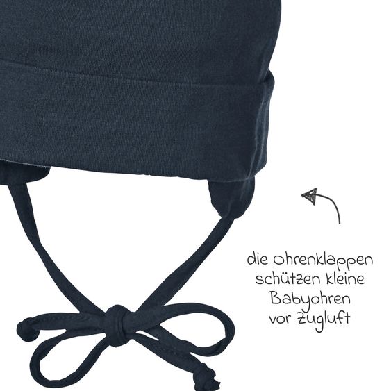 Sterntaler Berretto da annodare - Navy - Taglia 37