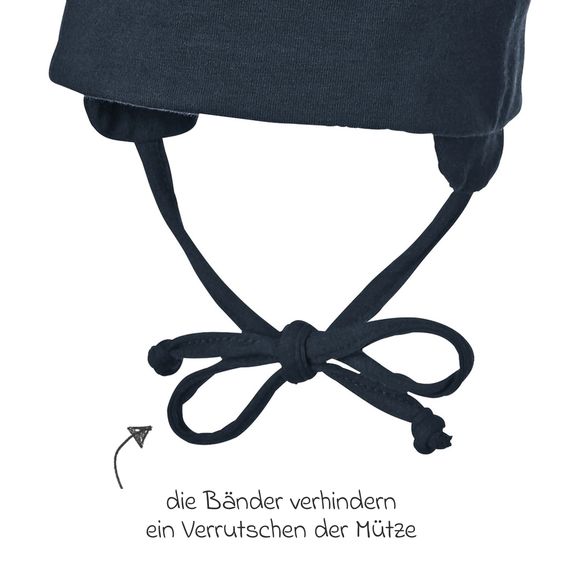 Sterntaler Berretto da annodare - Navy - Taglia 37