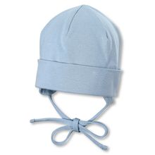 Beanie zum Binden - Uni Blau - Gr. 39