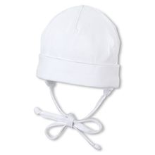 Beanie zum Binden - Weiß - Gr. 37