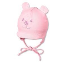 Erstlingsmütze Bär - Rosa - Gr. 41