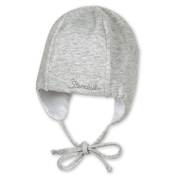 Sterntaler Erstlingsmütze zum Binden - Grau meliert - Gr. 37