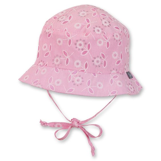 Sterntaler Fischerhut - Blumen Rosa - Gr. 41