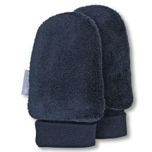 Flausch-Fäustel mit Strickbündchen Gr. 0 - Marine