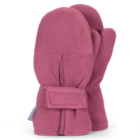 Sterntaler Fleece-Fäustel mit Schaft +Klettverschluss - Bordeaux - Gr. 2