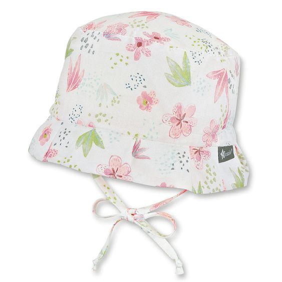 Sterntaler Hut Blüten mit Bindeband - Weiß - Gr. 43