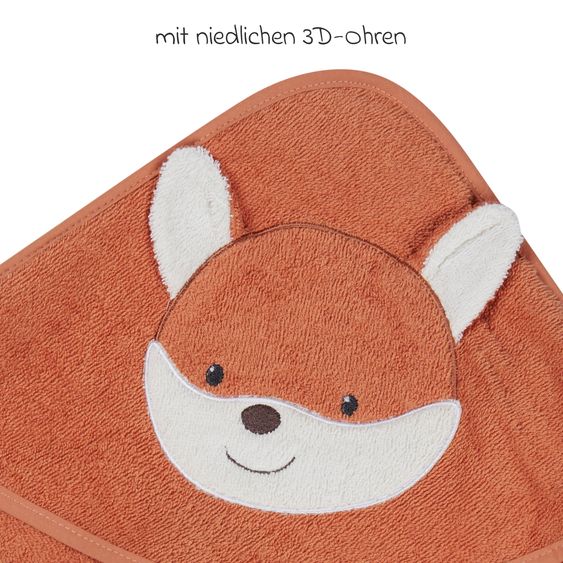 Sterntaler Hooded Bath Towel 100 x 100 cm - Fuchs Filou
