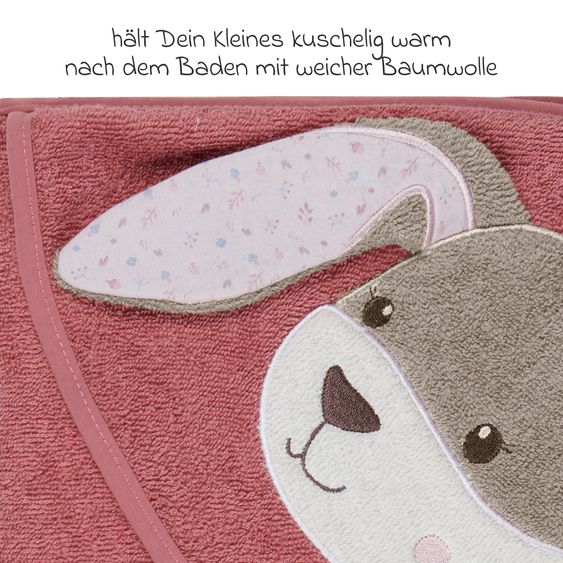 Sterntaler Hooded Bath Towel 100 x 100 cm - Hase Hanni