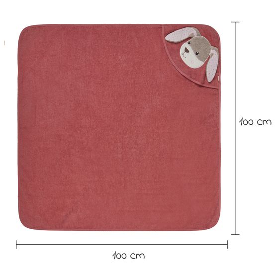 Sterntaler Hooded Bath Towel 100 x 100 cm - Hase Hanni
