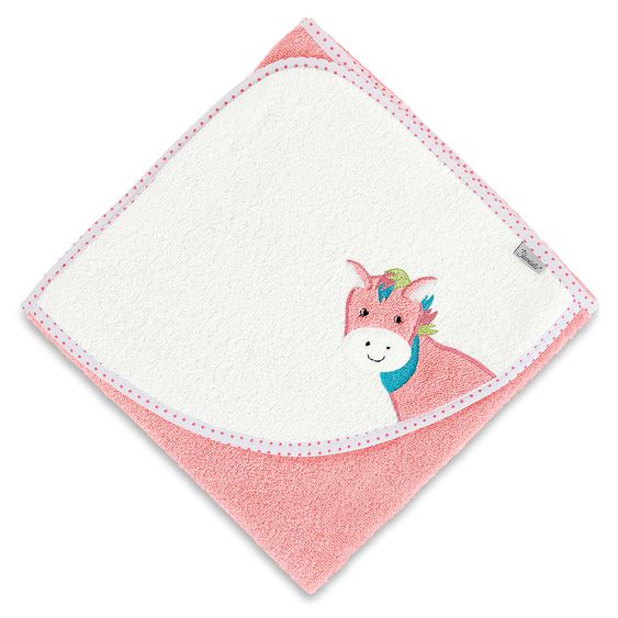 Sterntaler Kapuzenbadetuch Peggy 80 x 80 cm - Rosa